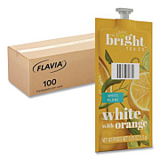 FLAVIA The Bright Tea Co. White with Orange Tea Freshpack, 100/Carton (48024)