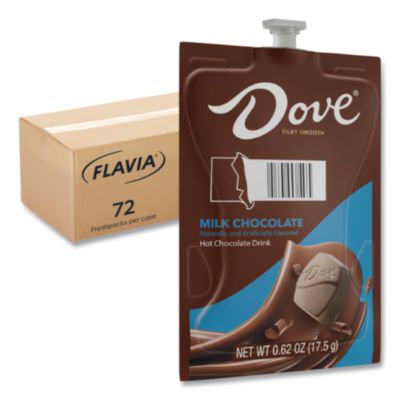 FLAVIA Dove Hot Chocolate Freshpack, Milk Chocolate, 72/Carton (48000)