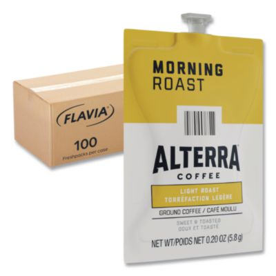 FLAVIA Alterra Morning Roast Coffee Freshpack, 100/Carton (48008)