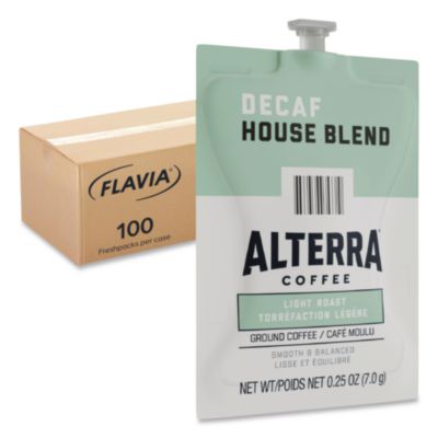 FLAVIA Alterra Decaf House Blend Coffee Freshpack, 100/Carton (48013)