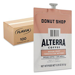FLAVIA Alterra Donut Shop Coffee Freshpack, 100/Carton (48019)
