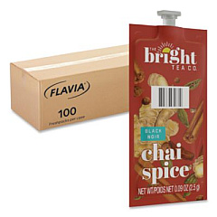 FLAVIA The Bright Tea Co. Chai Spice Black Tea Freshpack, 100/Carton (48021)