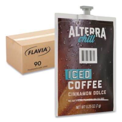 FLAVIA Alterra Cinnamon Dolce Iced Coffee Freshpack, 90/Carton (48061)