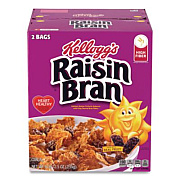 Kellogg's Raisin Bran Cereal, 2 Bags/Box, 76.5 oz Box (22002624)