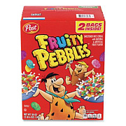 Post Fruity Pebbles Crispy Rice Cereal, 2 Bags/Box, 38 oz Box (22002627)