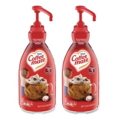 Coffee mate Liquid Coffee Creamer, Peppermint Mocha, 1.5 L Pump Bottle (29600)