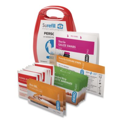SUREFILL Personal First Aid Kit, 41 Pieces, Plastic Case (AKP01)