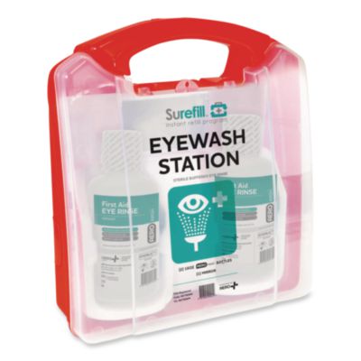 NeutraFlush Emergency Eyewash Station 75 Series, 16 oz Bottle, 2 Bottles/Station, 4 Stations/Carton (AK75EWN)