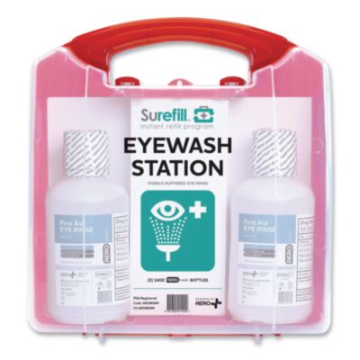 NeutraFlush Emergency Eyewash Station 50 Series, 16 oz Bottle, 2 Bottles/Station (AK50EWN)