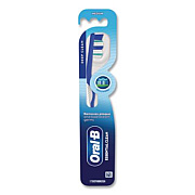 Oral-B Essential Clean Toothbrush, Unscented, Blue/White, 72/Carton (10904)