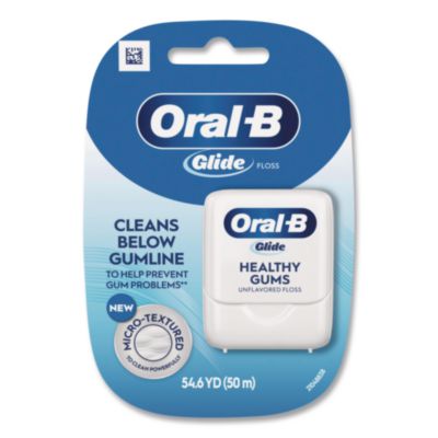 Oral-B Glide Healthy Gums Unflavored Dental Floss, Unscented, 48/Carton (46952)