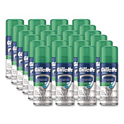 Gillette Soothing Shave Gel, 2.5 oz Can, 24/Carton (33092)