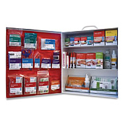SUREFILL 100 Series Class A 3-Shelf First Aid Cabinet - Meds 100 Person, 576 Pieces, Metal Case (SF100AMT)
