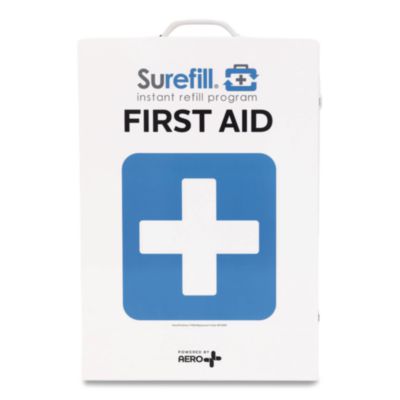 SUREFILL 150 Series Class B 4-Shelf FIrst Aid Cabinet - Without Meds, 150 Person, 457 Pieces, Metal Case (SF150BT)