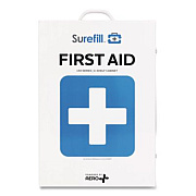 SUREFILL 150 Series Class B 4-Shelf Food First Aid Cabinet - Meds, 150 Person, 830 Pieces, Metal Case (SF150BMTF)