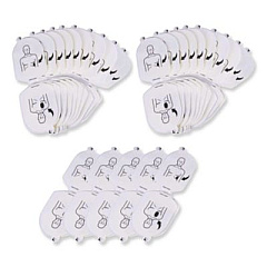 CARDIACT HeartSine AED Trainer Electrodes, 25 Electrodes (TRNACC03)