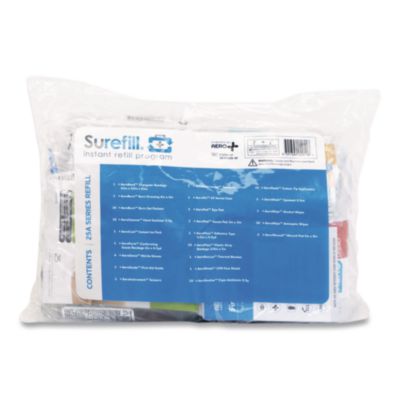 SUREFILL 25A Series ANSI 2021 A First Aid Kit Refill, For All 25A Series Kits 2021, 110 Pieces (SF25ASF)