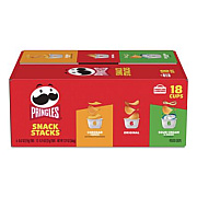 Pringles Snack Stacks, Assorted Flavors, 18 Cups/Carton (18252)