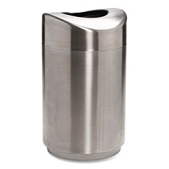 Rubbermaid Commercial Designer Line Eclipse Waste Receptacle, 30 gal, Steel, Stainless Steel (R2030SSPL)