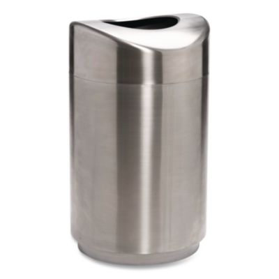 Rubbermaid Commercial Designer Line Eclipse Waste Receptacle, 30 gal, Steel, Stainless Steel (R2030SSPL)