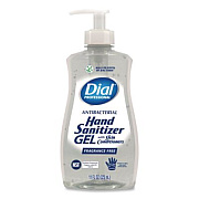 Dial Professional Gel Antibacterial Hand Sanitizer, 11 oz Pump Bottle, Fragrance-Free (35482EA)