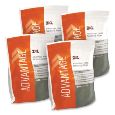 2XL Gym Wipes Advantage, 1-Ply, 6 x 8, Unscented, White, 900/Roll, 4 Rolls/Carton (L36R)
