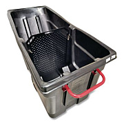 Rubbermaid Commercial Divider for Standard Duty Tilt Truck, 28 x 2 x 40, Black (A240857)