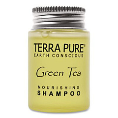 Diversified Hospitality Solutions Terra Pure Shampoo Jam Jar, Green Tea Lemongrass Scent, 1 oz Jar, 300/Carton (007460)