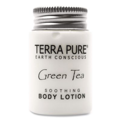 Diversified Hospitality Solutions Terra Pure Body Lotion Jam Jar, 1 oz Jar, Green Tea and Lemongrass Scent, 300/Carton (007484)