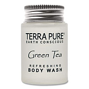 Diversified Hospitality Solutions Terra Pure Body Wash Jam Jar, Green Tea Lemongrass, 1 oz Jar, 300/Carton (007491)
