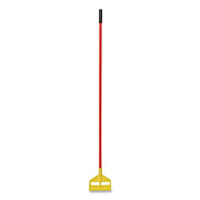 Rubbermaid Commercial Invader Fiberglass Side-Gate Wet-Mop Handle, 60", Red/Yellow (H146RED)