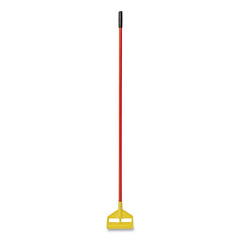 Rubbermaid Commercial Invader Fiberglass Side-Gate Wet-Mop Handle, 60", Red/Yellow (H146RED)