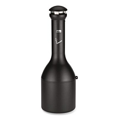Rubbermaid Commercial Infinity Traditional Smoking Receptacle, 4.1 gal, 13 dia x 39h High, Black (9W33BLA)