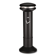 Rubbermaid Commercial Infinity Ultra-High Capacity Smoking Receptacle, 6.7 gal, 15.5 dia x 41.5h, Black (9W34BLA)