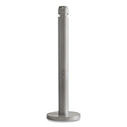 Rubbermaid Commercial Smoker's Pole, Round, Steel, 0.9 gal, 4 dia x 41h, Silver (R1SM)