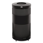 Rubbermaid Commercial Classics Perforated Open Top Receptacle, 25 gal, Steel, Black (S3ETBK)