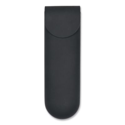 Excello Global Products Silicone Travel Pouch, 3 x 1.3 x 9, Black (SPLSTRVL0006)