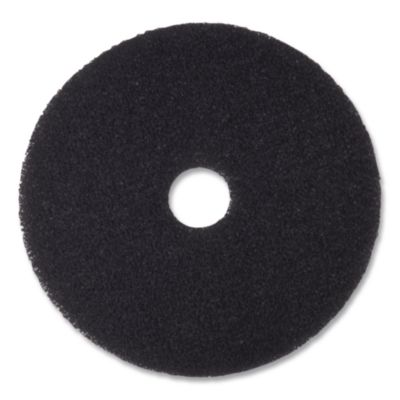 3M Stripper Pad, 10" Diameter, Black, 5/Carton (08372)