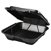 Genpak SN2003L Snap It Hinged-Lid Foam Food Container