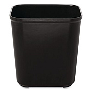 Rubbermaid Commercial Fiberglass Wastebasket, 7 gal, Fiberglass, Black (254300BK)