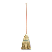 Rubbermaid Commercial Corn-Fill Broom, Corn Fiber Bristles, 38" Overall Length, Blue (6383)