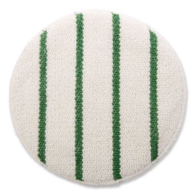 Rubbermaid Commercial Low Profile Scrub-Strip Carpet Bonnet, 19" Diameter, White/Green (P269EA)