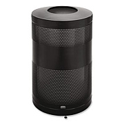 Rubbermaid Commercial Classics Perforated Open Top Receptacle, 51 gal, Steel, Black (S55ETBK)