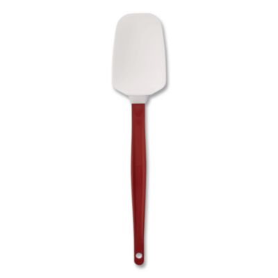Rubbermaid Commercial High Heat Scraper Spoon, Plastic, 13.5", Red/White (1967RED)