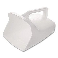 Rubbermaid Commercial Bouncer Bar/Utility Scoop, 64 oz, Plastic, White (2885WHI)