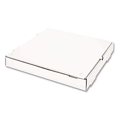 Karat Corrugated Pizza Boxes, 16 x 16 x 1.97, White/Brown, 50/Carton (FPPBF16W)