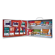 SUREFILL 80 Series Class A 2-Shelf First Aid Cabinet - Meds, 80 Person, 479 Pieces, Metal Case (SF80AMT)