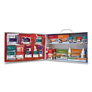 SUREFILL 80 Series Class B 2-Shelf First Aid Cabinet - Meds, 80 Person, 391 Pieces, Metal Case (SF80BMT)