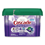Cascade Platinum Plus ActionPacs Dishwasher Detergent Pods, Fresh Scent, 20.7 oz Tub, 31/Pack (06157PK)