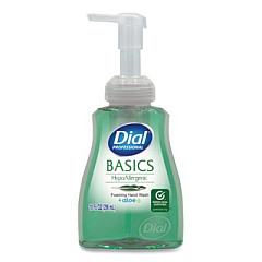 Dial Professional Basics Hypoallergenic Foaming Hand Wash, Aquatic, 10 oz, 8/Carton (35432)